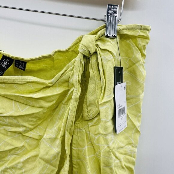 Volcom Juniors Size M/L Coco Tie-Waist Mini Sarong Swim Cover-Up in Green 2663 - Picture 5 of 10